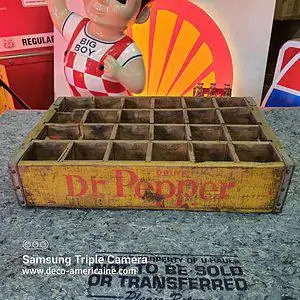 caisse en bois de transport de bouteilles de soda dr pepper (copie) (copie)
