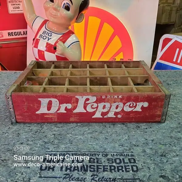 caisse en bois de transport de bouteilles de soda dr pepper (copie) (copie) (copie)
