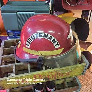 casque de pompiers américains "bullard" fire dept.
