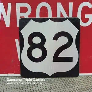 panneau routier américain state road 67 61x61cm