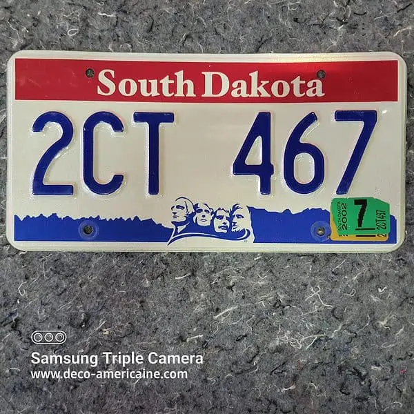 plaque d'immatriculation américaine dakota du sud (copie)
