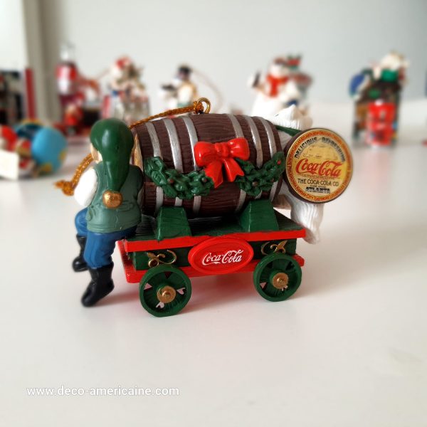 décoration de noël ornement de sapin de noël coca cola vintage 1980's / 1990's