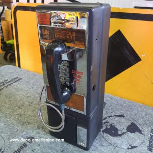 téléphone payphone américain de rue avec monnayeur et stickers originaux a (copie)