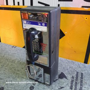 téléphone payphone américain de rue avec monnayeur f