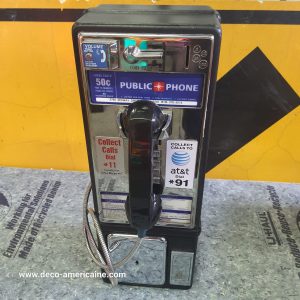téléphone payphone américain de rue avec monnayeur et stickers originaux g (copie)