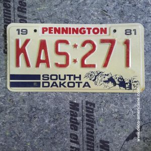 plaque d'immatriculation américaine dakota du sud (copie) (copie)