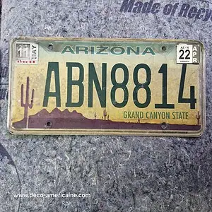 plaque d'immatriculation américaine arizona (copie)