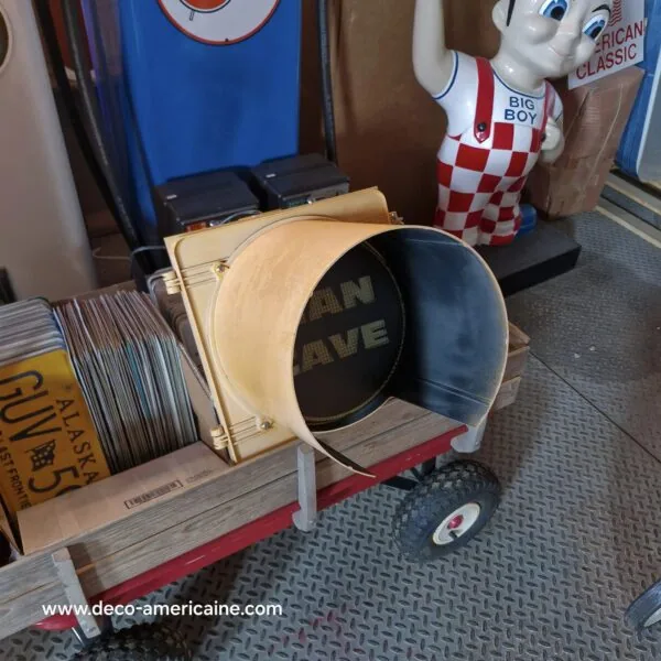 feu tricolore américain à 1 voie câblé 40cm man cave