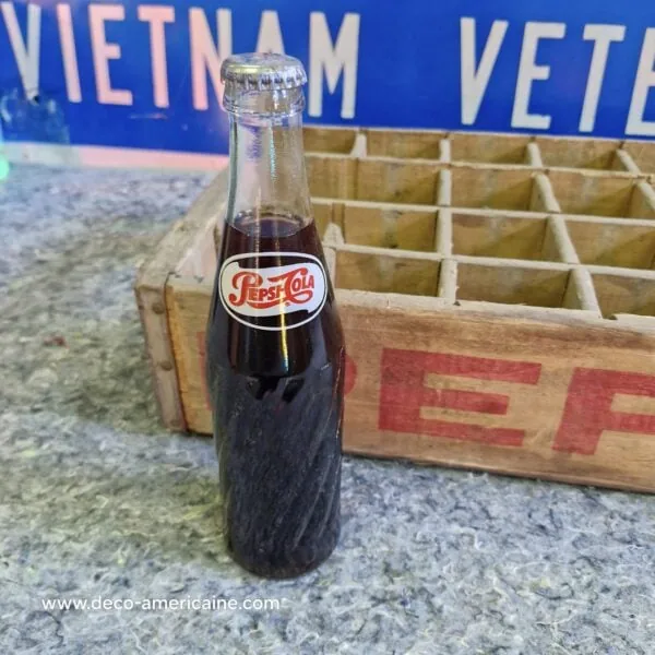 caisse en bois de transport de bouteilles de soda pepsi usa (copie)