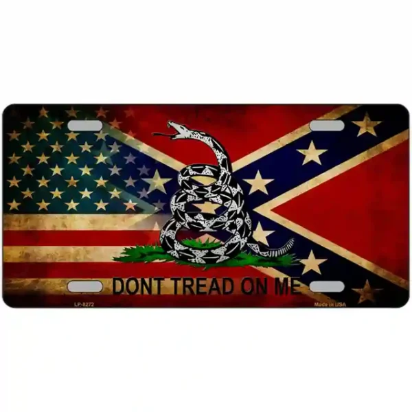 plaque immatriculation américaine drapeau confédéré rebel sudiste