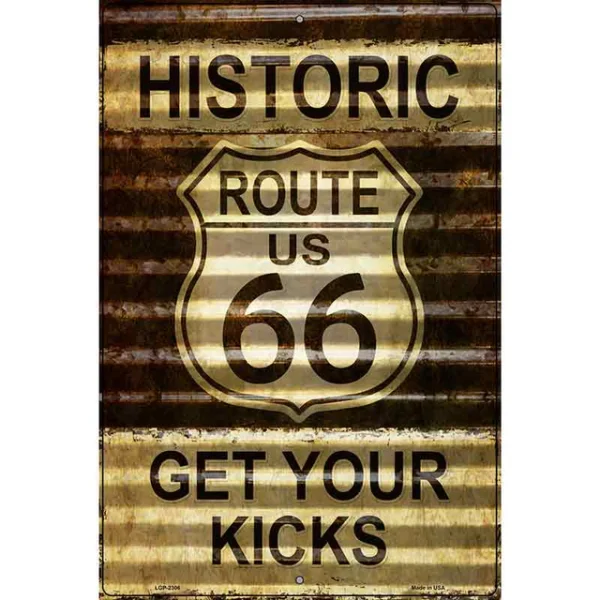 plaque déco américaine murale ronde en tole route 66 diner (copie)