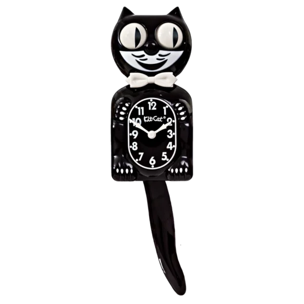 classic black kit cat klock noire